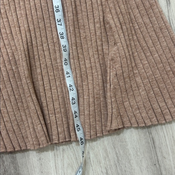 Lucky Brand aline collared stretchy ribbed sweater dress size Small beige - Picture 5 of 7